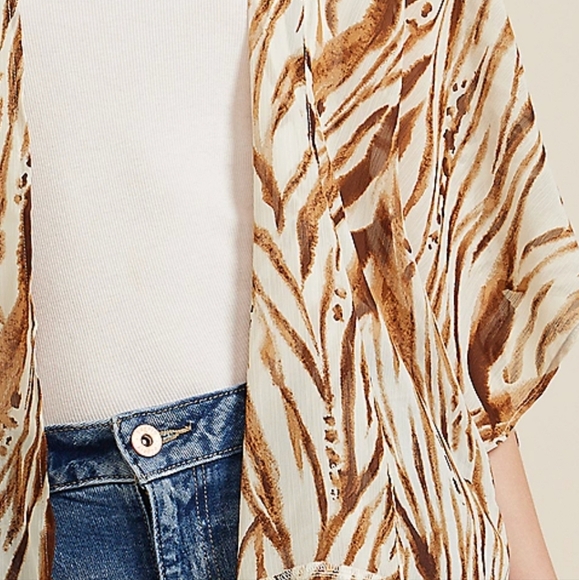 Zebra Print Kimono - Picture 4 of 11